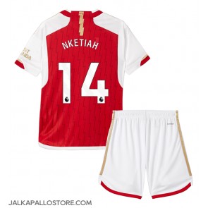 Arsenal Eddie Nketiah #14 Kotipaita Lapsille 2023-24 Lyhythihainen (+ shortsit)